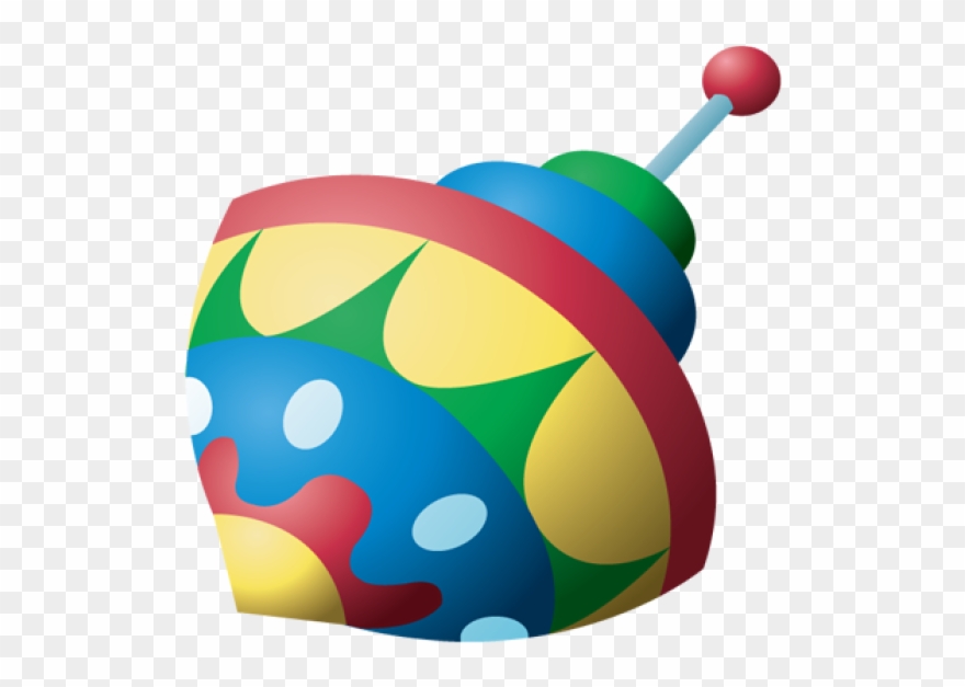 Toy Clip Art - Toy Spinning Top Clipart - Png Download