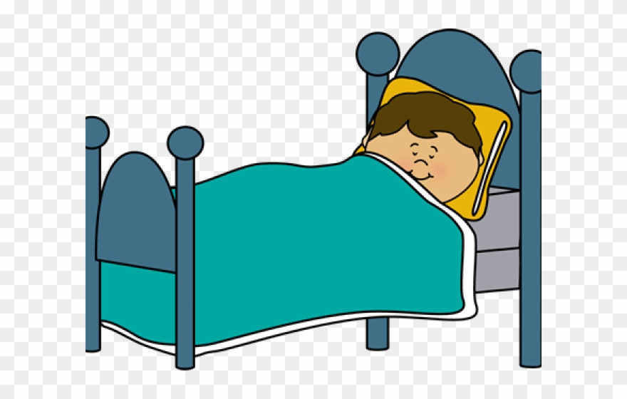 Boy In Bed Clip Art - Png Download