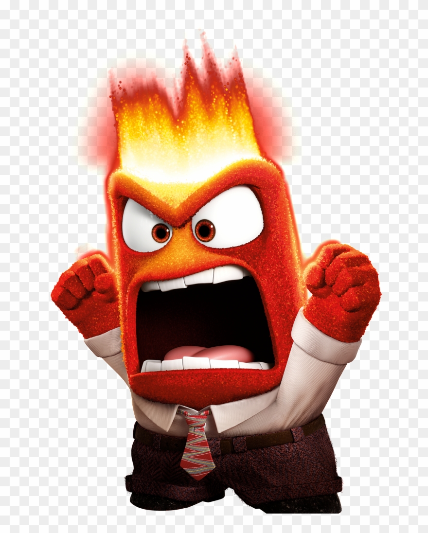 Anger Disney Wiki Cartoon And Pixar Inside - Inside Out Personaggi Rabbia Clipart