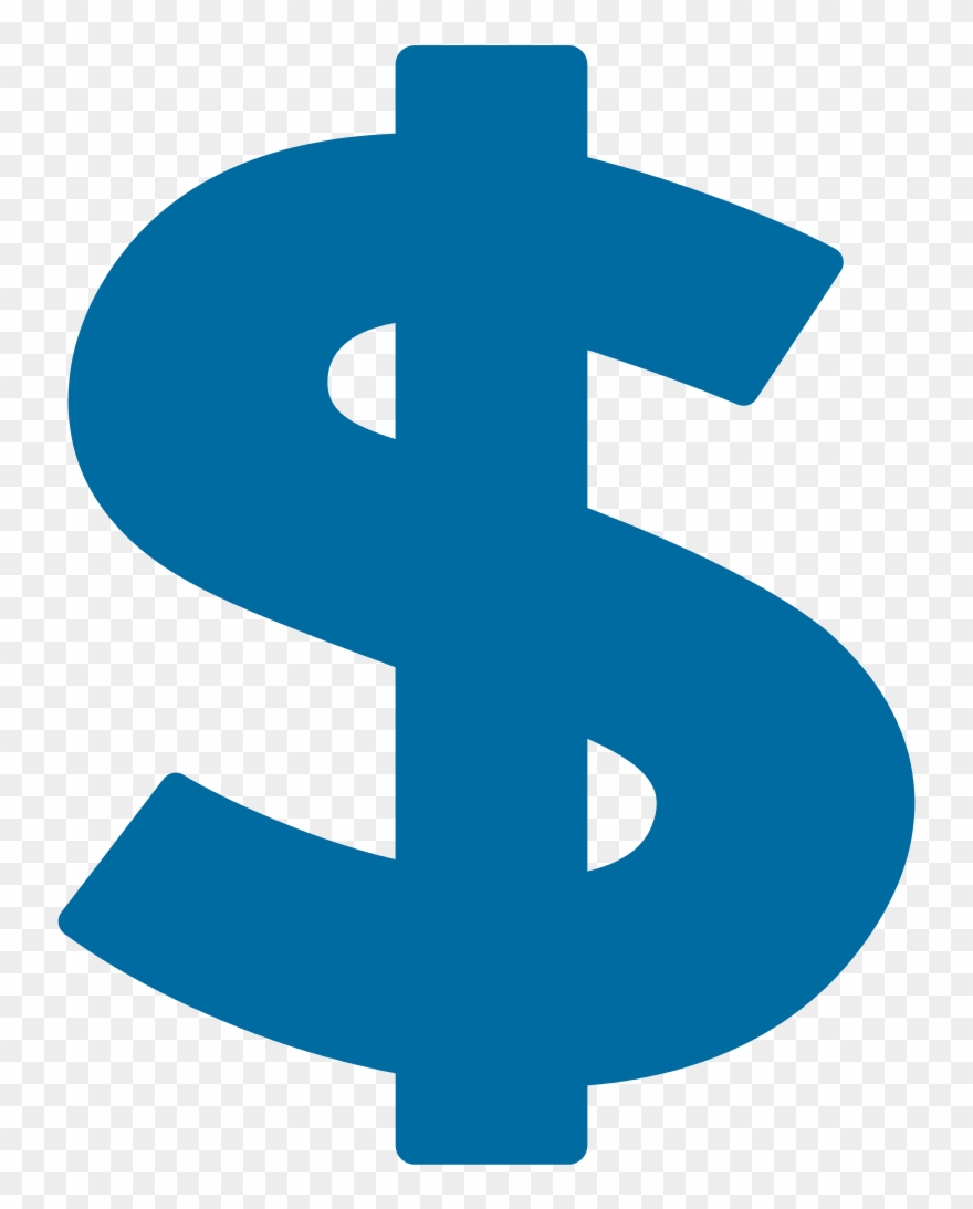 Dollars Clipart - Dollar Sign Icon Blue - Png Download