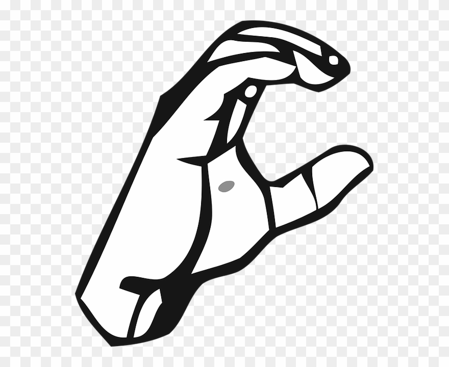 Una Mirada A La Comunidad Sorda En Puerto Rico - Sign Language Letter C Clipart