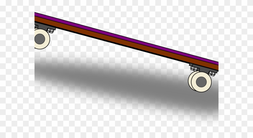 Skateboard Clipart Pdf - Longboard - Png Download