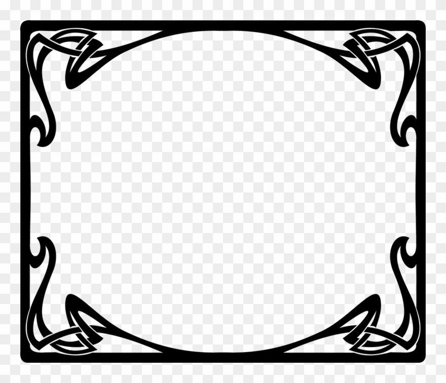 Silhouette Frames, Printable Frames, Art Nouveau Design, - 暁美ほむら ランチョンマット 「魔法少女まどか☆マギカ」 Clipart