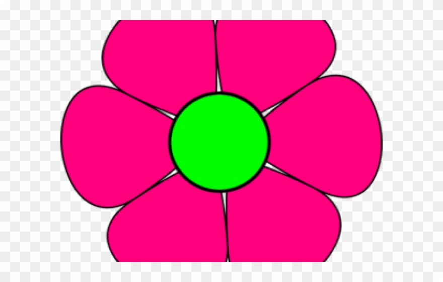 Clipart On Purple Flower - Png Download