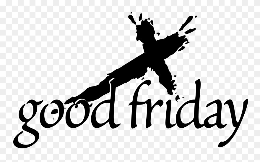Black Friday Clipart For Download Free - Good Friday Clipart Black And White - Png Download