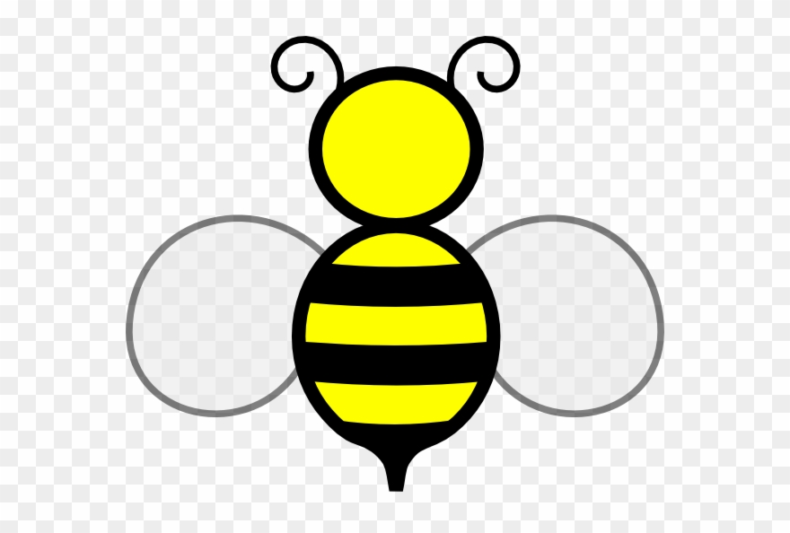 Png Black And White Bees Clipart