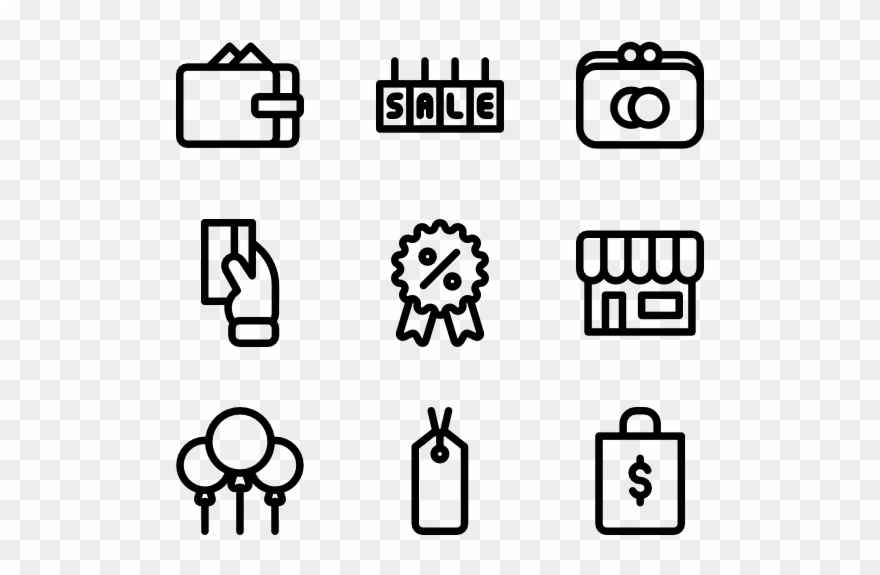 Black Friday - Logistic Icons Clipart