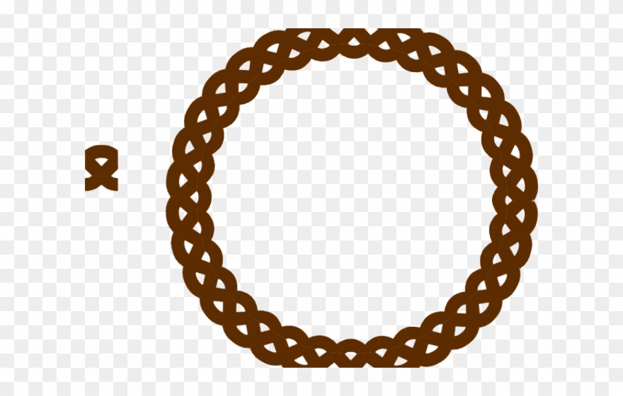 Rope Clipart Brown Rope - Gold Round Royal Borders Png Transparent Png
