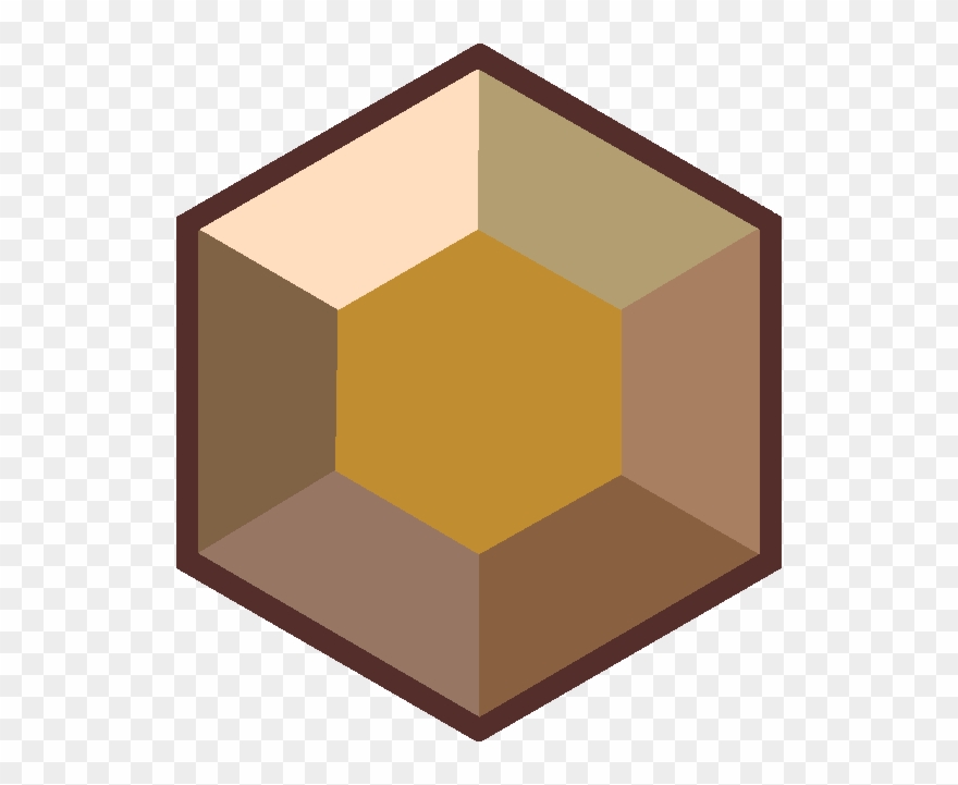 Hexagon Clipart Gem - Gema Ojo De Tigre - Png Download