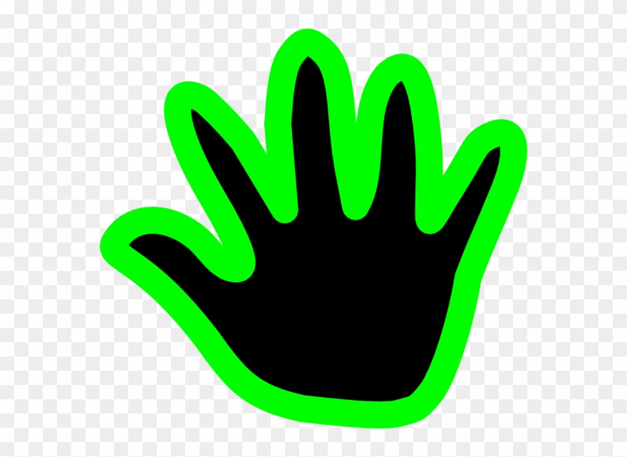 Light Hand Print Clipart