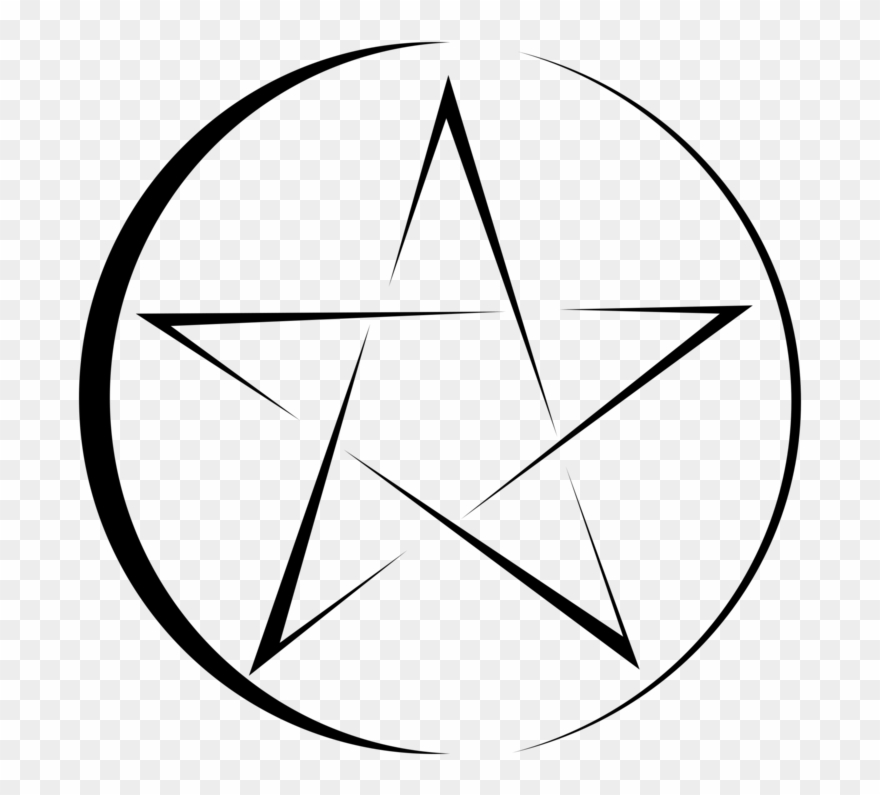 Pentagram Pentacle Drawing Symbol Wicca - Png Pentacolo Clipart