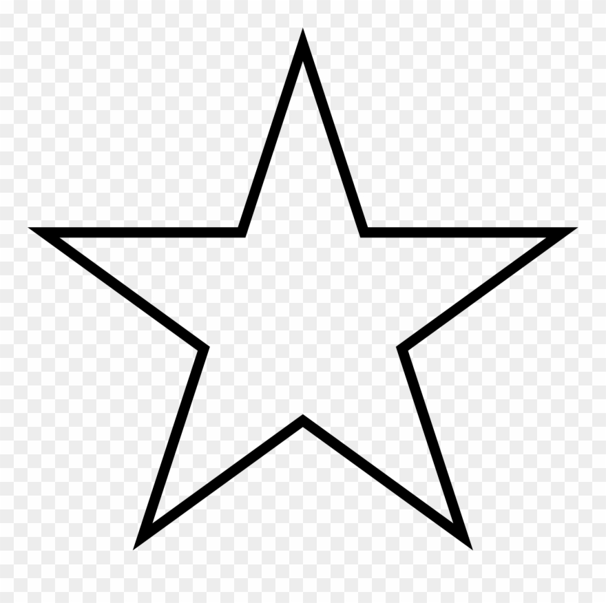 252 × 240 Pixels - White Five Pointed Star Clipart