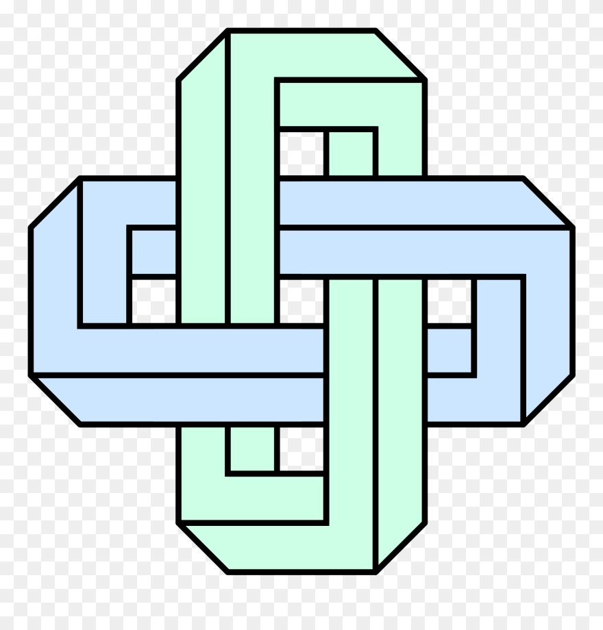 Penrose Rectangle Solomon's Knot - Penrose Rectangle Clipart