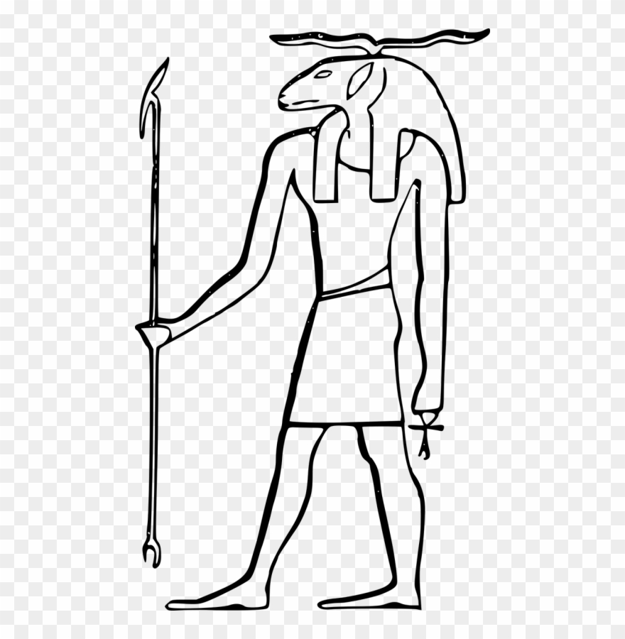 T-shirt Ancient Egyptian Deities Wicca Ancient Egyptian - Khnum Clip Art - Png Download