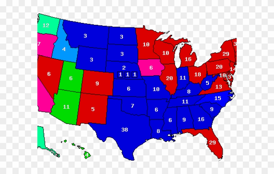 Vote Clipart Presidential Succession - Last Presidential Election Results - Png Download