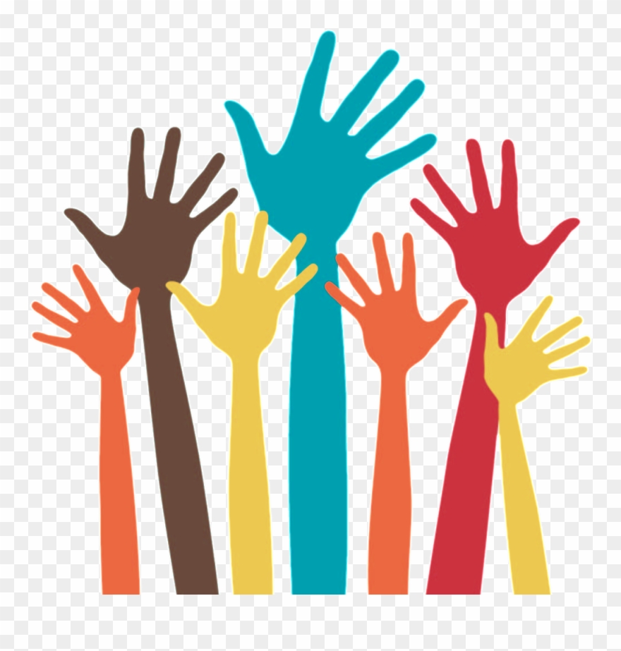 Rights For All - Raise Hands Clipart