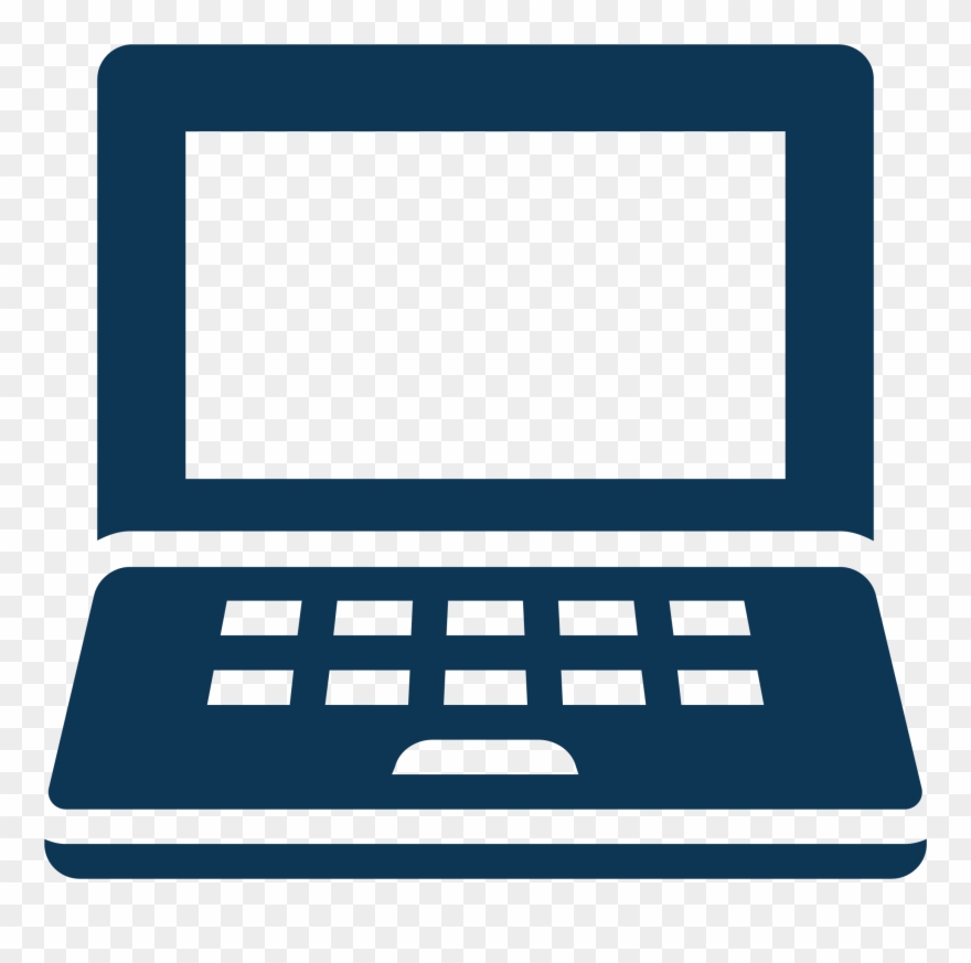 Icon - Blue Laptop Icon Clipart