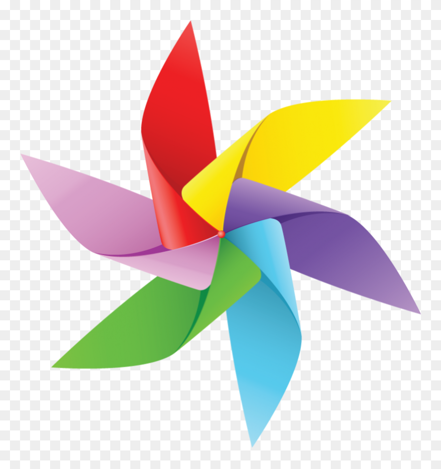 Pinwheel Clipart - Molinos De Viento En Papel - Png Download