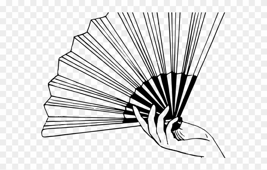 Fan Clipart Paper Fan - Line And Movement In Art - Png Download