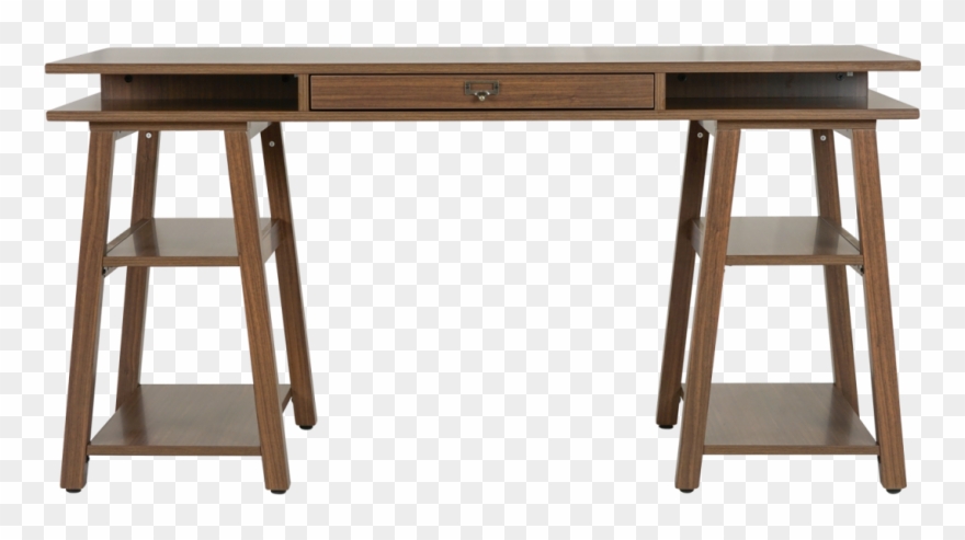 Double Star Furniture Hampton Trestle Computer Desk - Hampton Trestle Desk Clipart