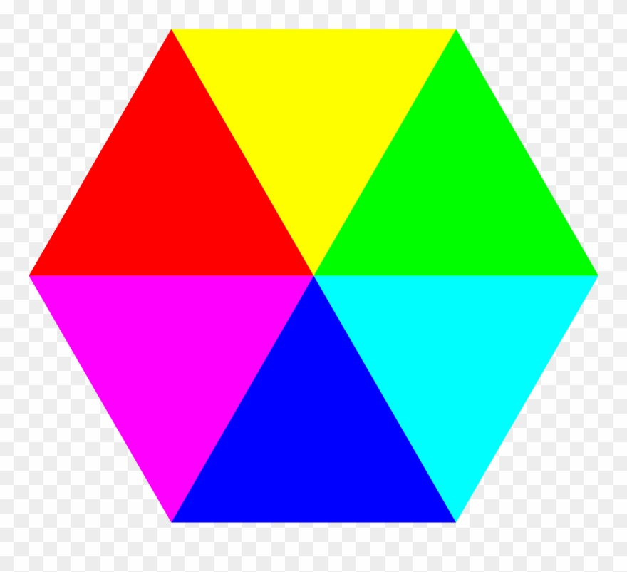 Color Clipart Hexagon - Cartoon Image Of Hexagon - Png Download