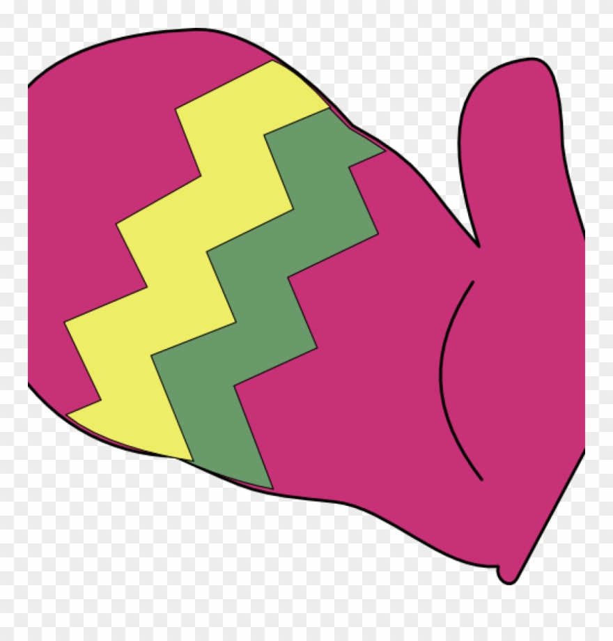 Mittens Clipart Mitten Clip Art At Clker Vector Online - Clip Art - Png Download