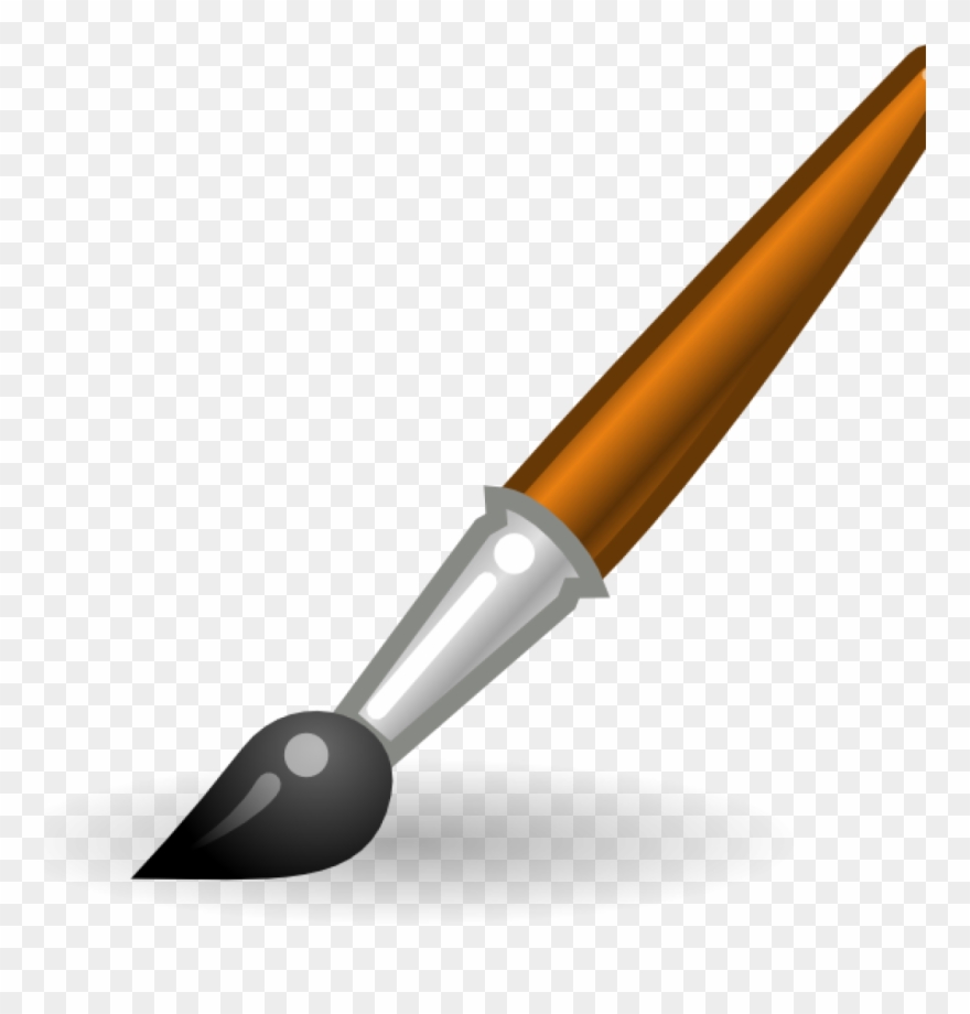 Paint Brush Clip Art Style Paintbrush At Clker Vector - Paint Brush Clip Art Png Transparent Png