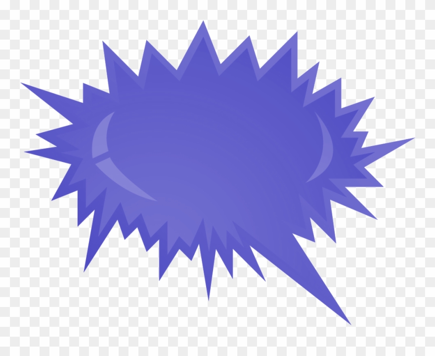 Explosion Clipart Purple - Speech Bubbles - Png Download