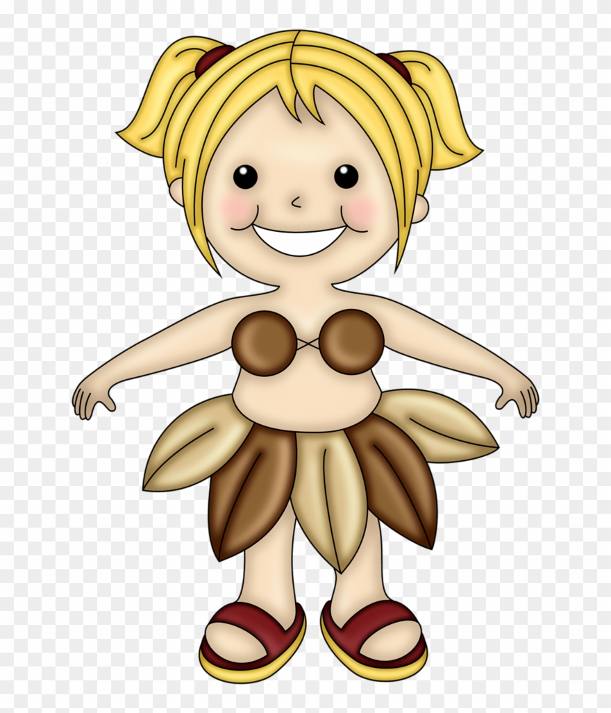 Hawaiian Aloha Tropical Hula Girl, Havaianas, Clipart, - Cartoon - Png Download