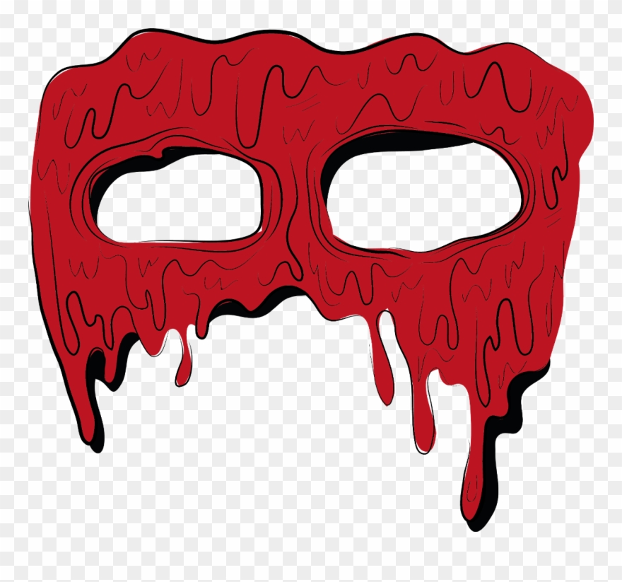 Mascara Grimeart Grime Grimeface Eyes Red Rojo - Red Clipart