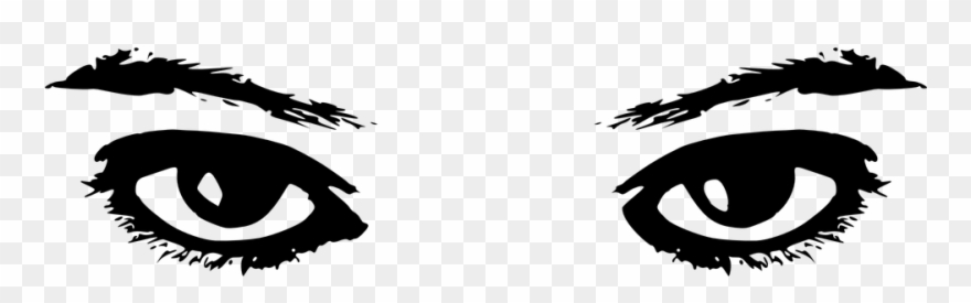 Eyes Are Kewl Eyes Eye Lineart Clipart Black Aesthetic - Transparent Background Eye Clipart - Png Download