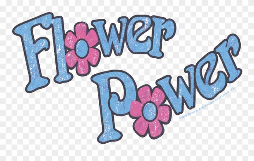 Dubble Bubble Flower Power Youth T Shirt Clipart