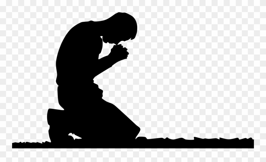 Person Kneeling In Prayer Clipart