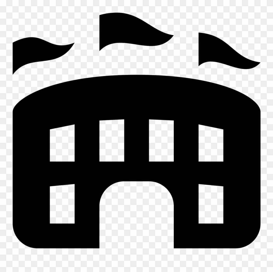 It's Two Columns Spaced A Little Bit Apart, Creating - Arena Icon Clipart
