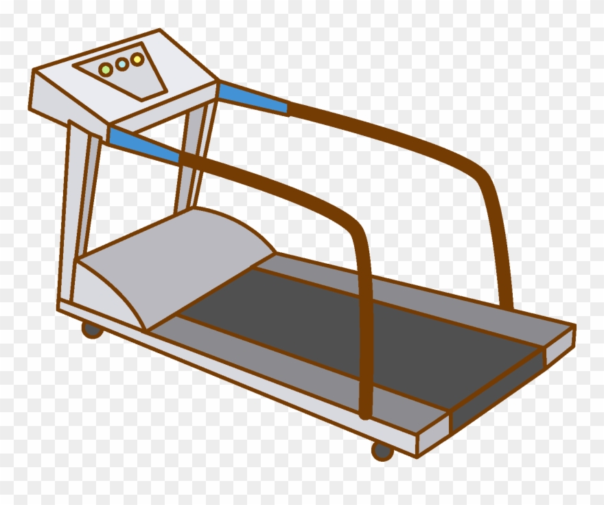 Cartoon Line Treadmill Elements - Treadmill Clipart