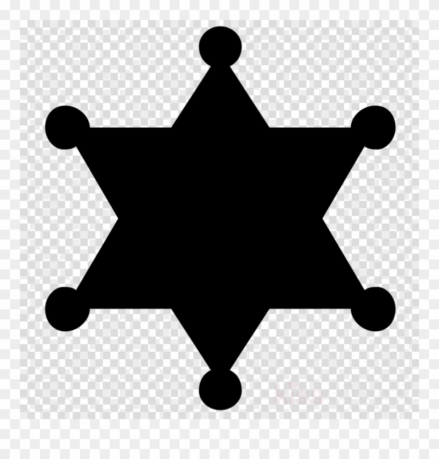 Sheriff Star Vector Clipart Sheriff Badge - Sheriff Badge Silhouette - Png Download