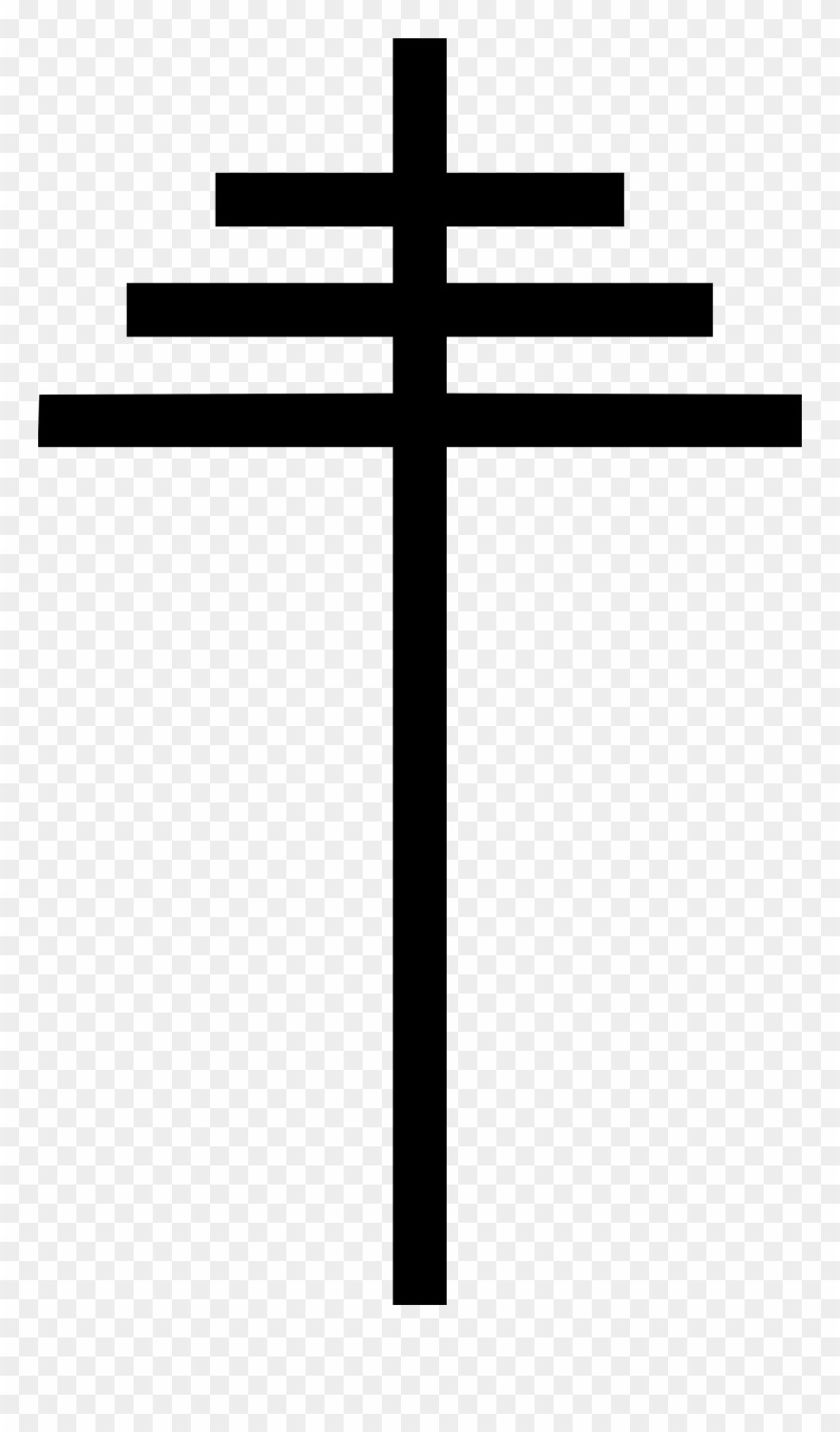 Open - Papal Cross Clipart
