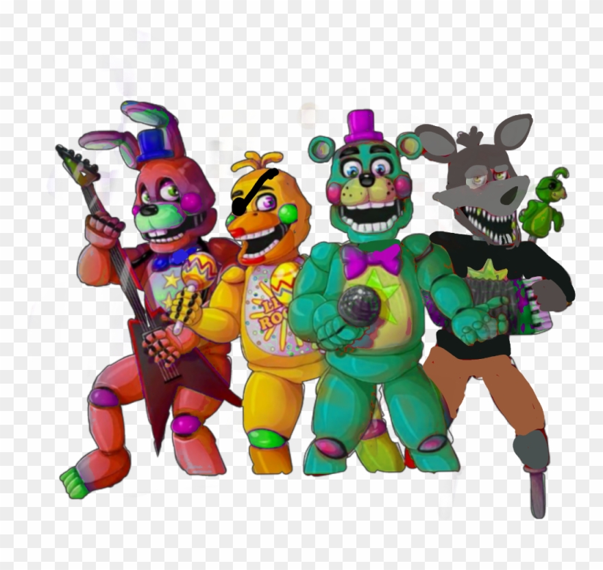 Me, Rockstar Chixy My Little - Fnaf Lefty And Friends Clipart