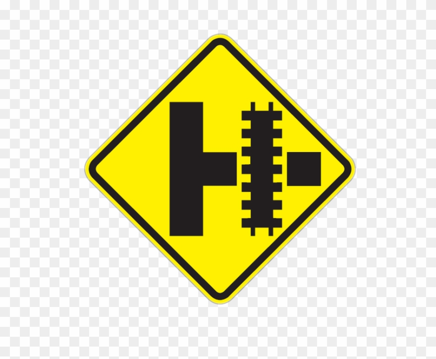 Railroad Signs Clipart Rail Transport Level Crossing - Railroad Crossing Sign - Png Download