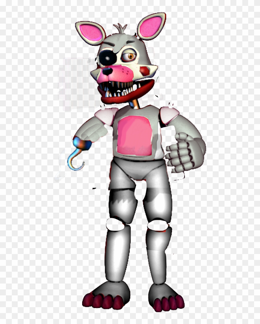 Rockstar Foxy To Pre-mangle Mangle Foxy Fnaf6 Fnaf2 - Fnaf World Rockstar Foxy Clipart