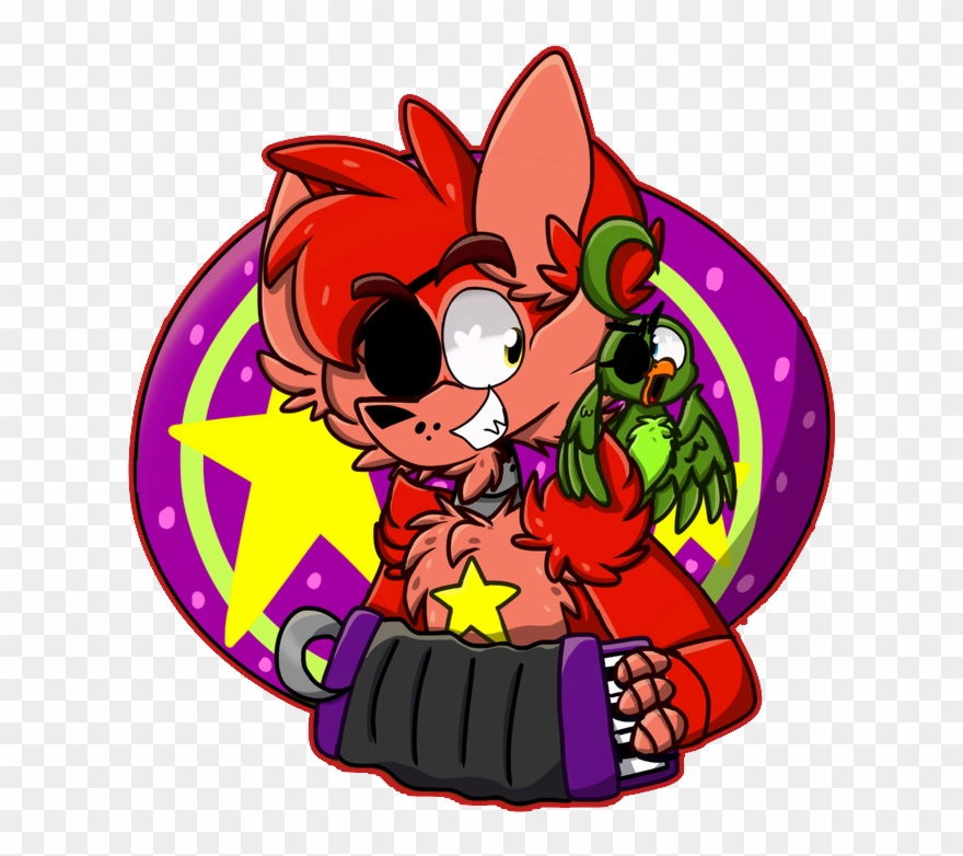 Rockstar Foxy [fnaf] By Pegasusvixen7950 - Rockstar Foxy Kawaii Clipart