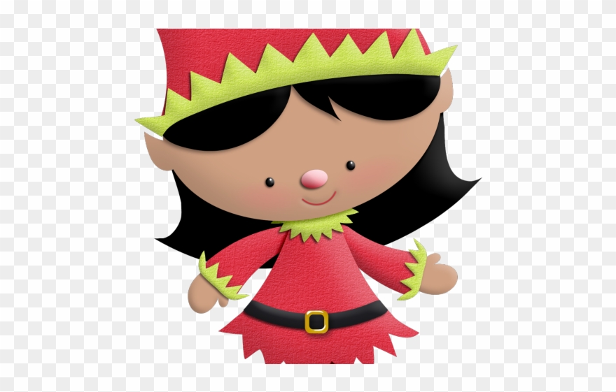 Santa Claus Clipart Workshop - Christmas Girl Png Free Transparent Png