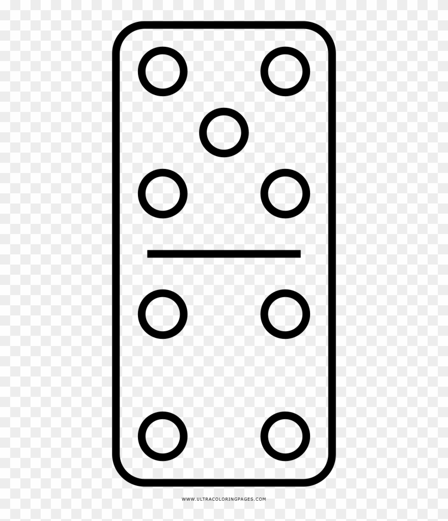 Domino Coloring Page - Imagenes De Domino Para Colorear Clipart