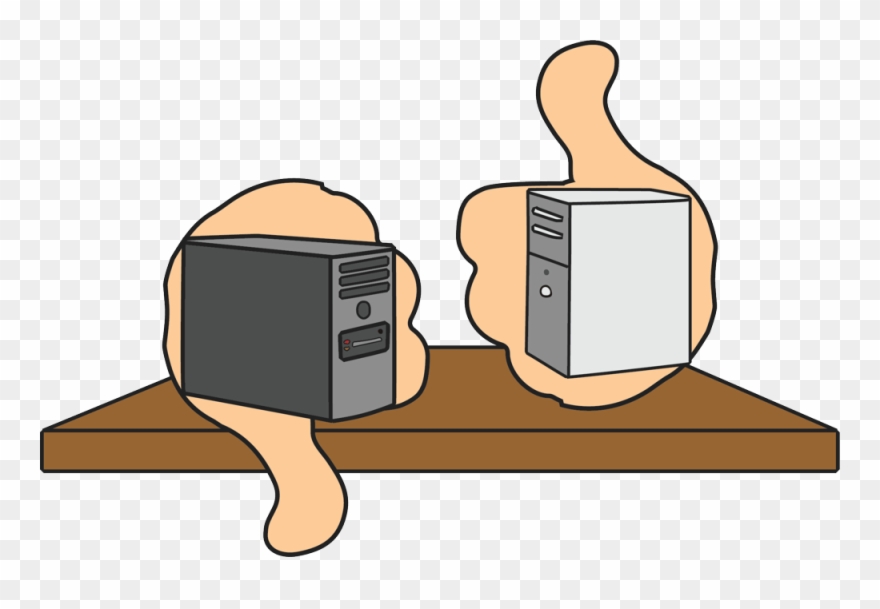 Desktop Computer Selection And Installation - Cartoon Clipart
