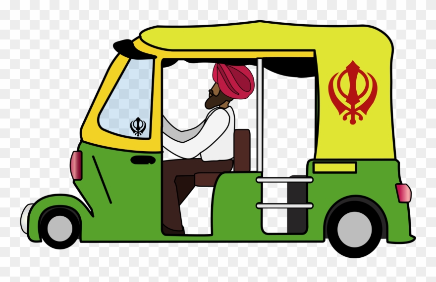 Auto-rickshaw - Auto Rickshaw Sticker Clipart