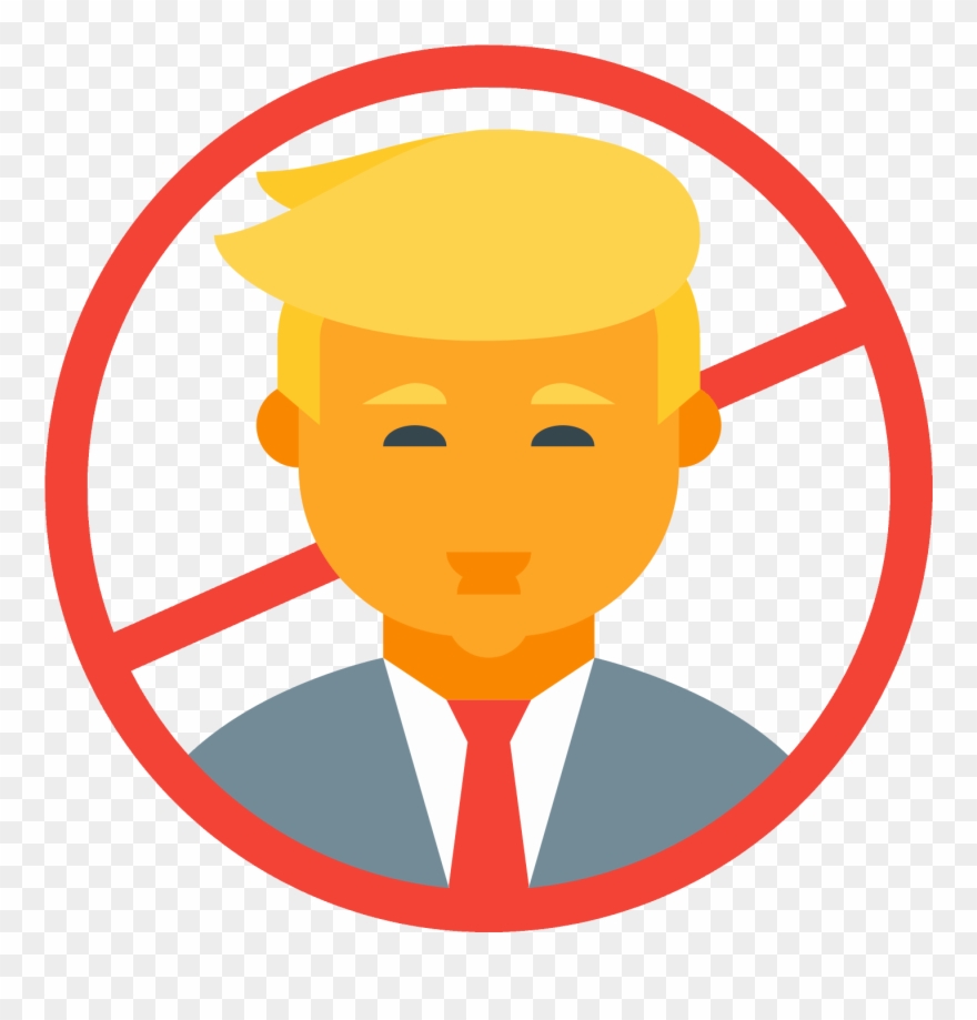 Anti Trump Icon - Flat Trump Icon Clipart