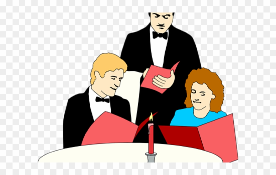 Restaurant Clipart Restaurant Waiter - Dialogue Food And Drink - Png Download
