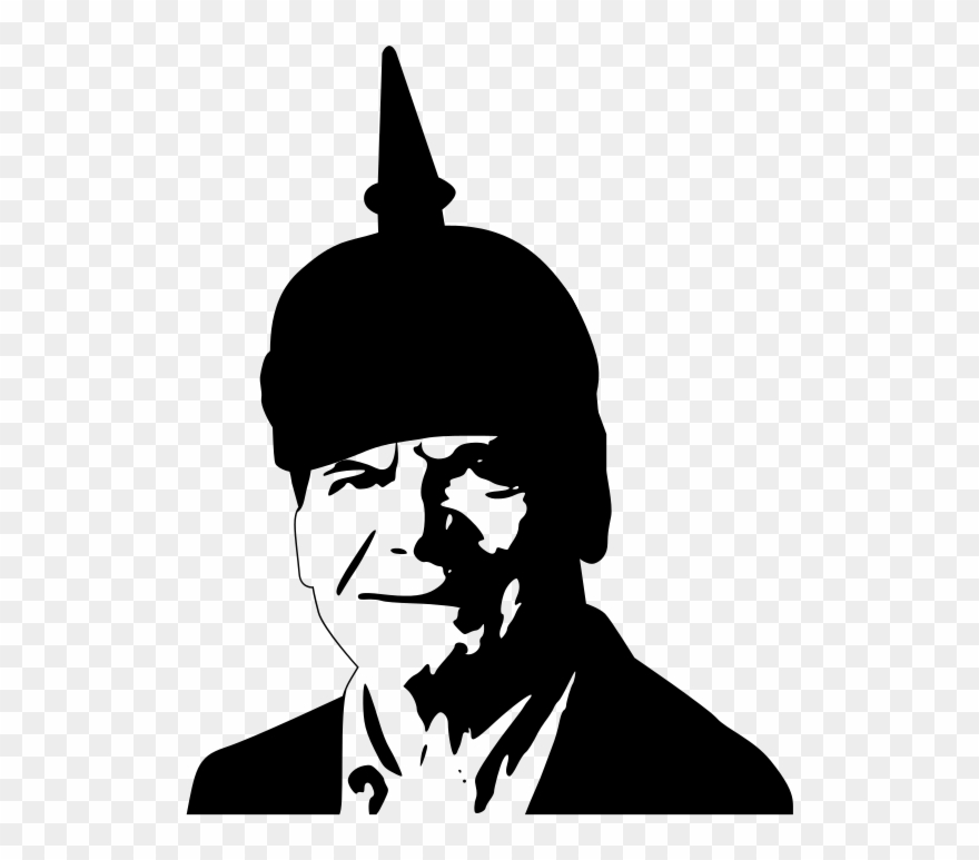 Silhouette Drawing Cartoon Portrait Black And White - Clip Art - Png Download