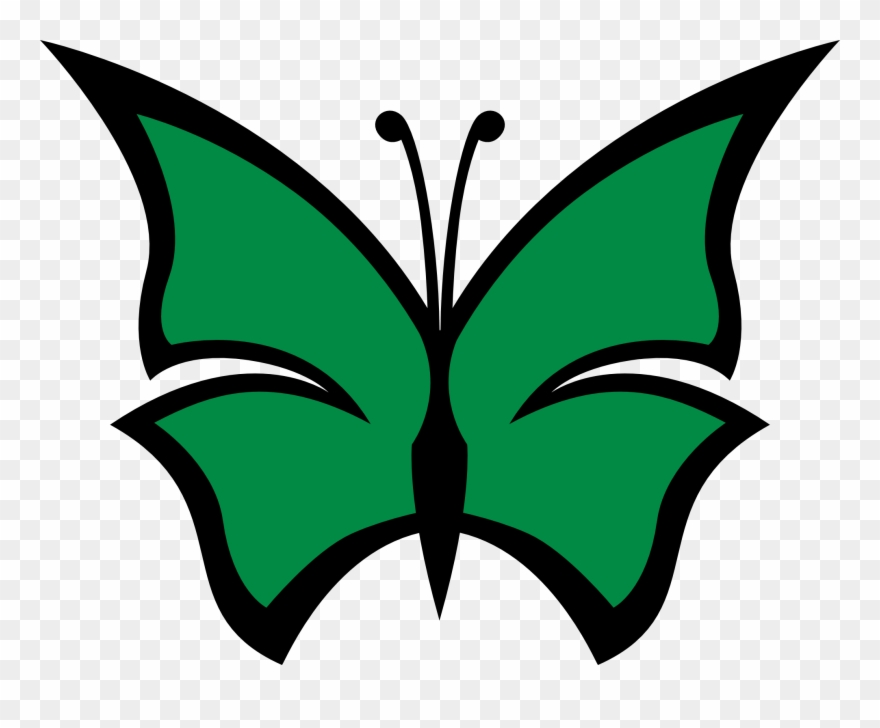 Color - Blue And Green Butterfly Clip Art - Png Download