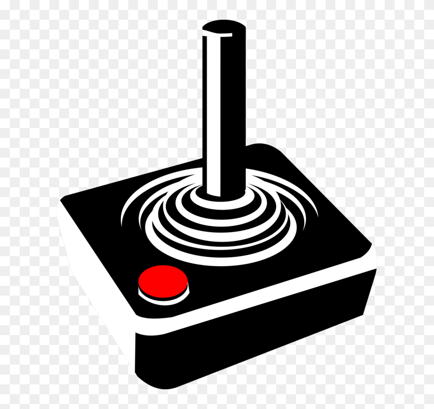 Joystick Video Games Control Stick Atari Clipart - Joystick Clipart - Png Download